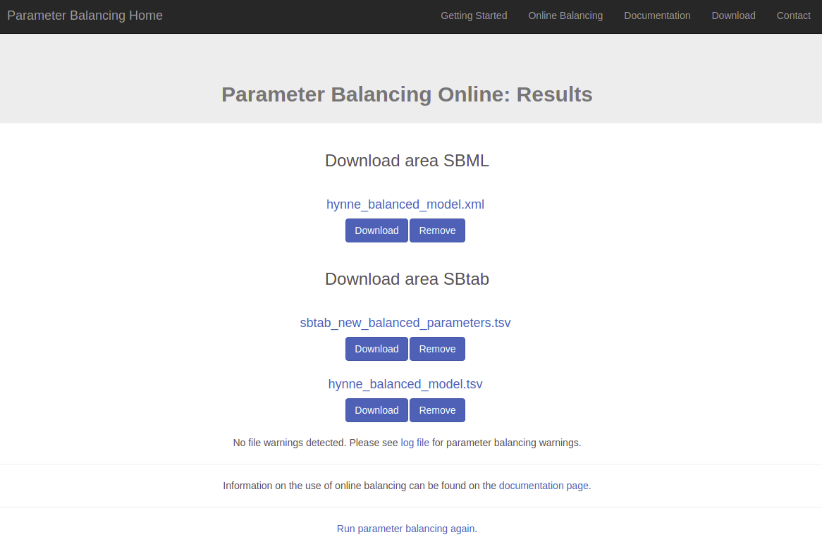 Parameter Balancing Logo